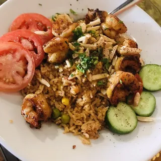 Shrimp Biryani Plate