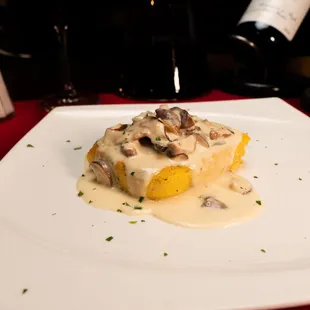 Polenta con salvia fughi e parmigiano