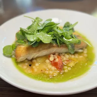 Pan Roasted Halibut good- I wish it had a bit more flavor though.