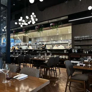 The kitchen from my table.