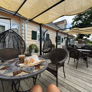 Outdoor covered seating