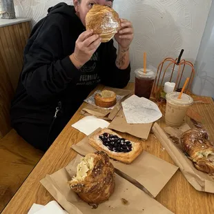 dough desserts, food, donuts