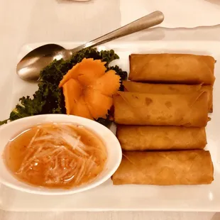 Vegetable Rolls! With a great dipping sauce!