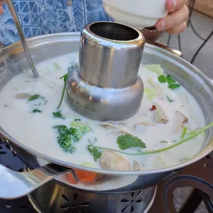 coconut milk soup tofu
