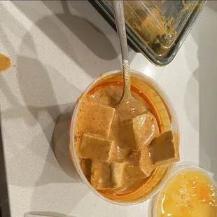 Panang curry !! No veggies and just tofu in coconut milk !!