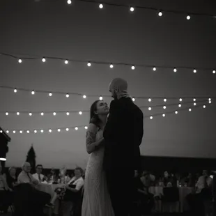 Bride and groom first dance