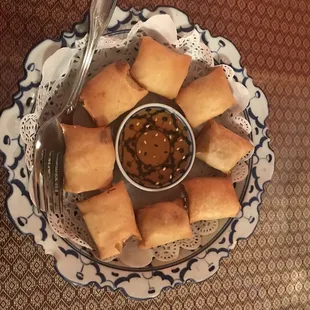 Fried bananas dessert