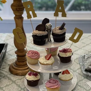 Cupcake dozen. Beautiful to look at.  Unbelievable when you eat them.