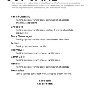 A dozen of our beautiful cupcakes are perfect for any occasion.