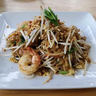 Authentic Pad Thai made without artificial flavors or colors.