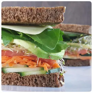 &quot;Garden Delight&quot; was created for our wonderful vegetarians at Amariths who seek a variety of fresh veggies prepared within sweet squaw bread