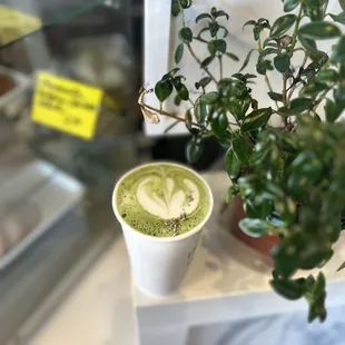 Lavender Matcha Latte