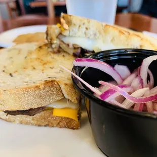 Spare rib grilled cheese