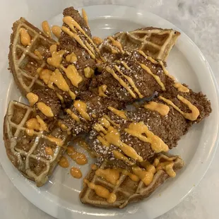 Chicken and Waffles Plate