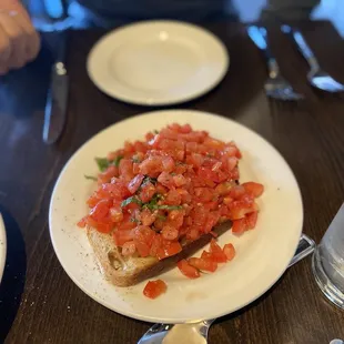 Bruschetta al Pomodoro from Seattle Restaurant Week lunch menu