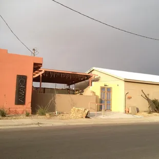 the outside of the building