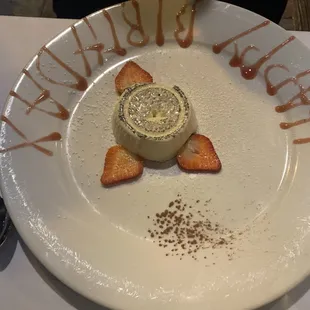 Birthday Panna Cotta. Absolutely delish. The best we've ever had.