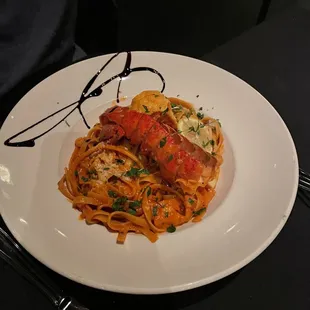 a plate of pasta