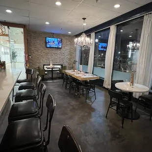 Bar seating and seating for larger group