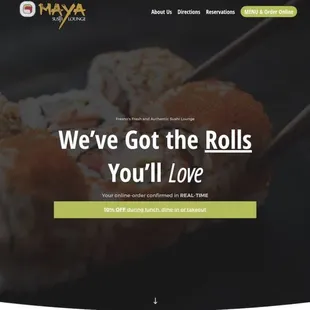 Meet the new website we designed for Maya Sushi Lounge, featuring a new online mobile ordering system!