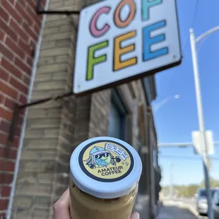 Iced pistachio latte