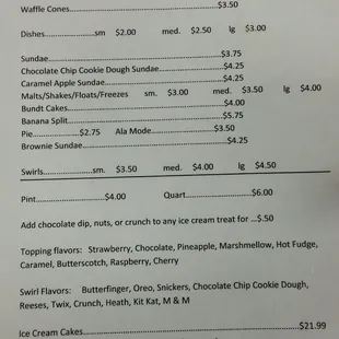 Desserts