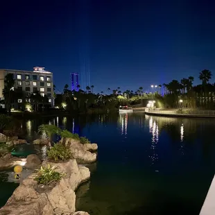 Lagoon view from the outdoor seating