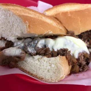 9. Mushroom Cheese Steak Sandwich