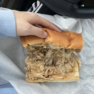 18. Chicken Mushroom Cheese Steak Sandwich