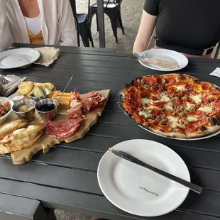 a woman sitting at a table