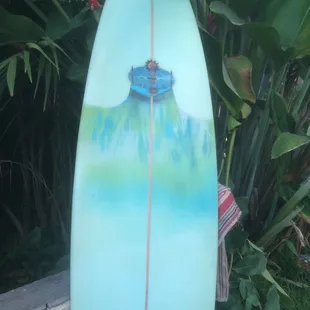 This board had buckle and polyester done some airbrush as shows