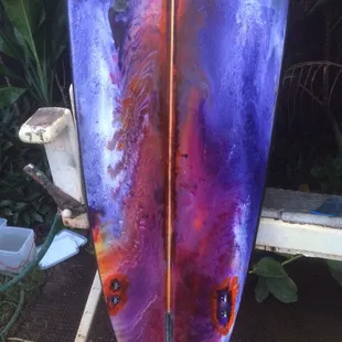 Pigment work on Iggs longboard