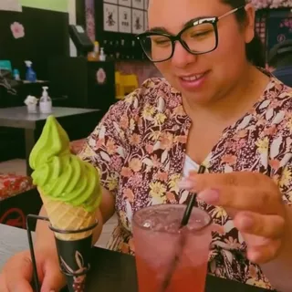 A1 Matcha soft serve