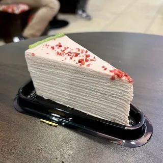 E9. Strawberry Mille Crepe Cake