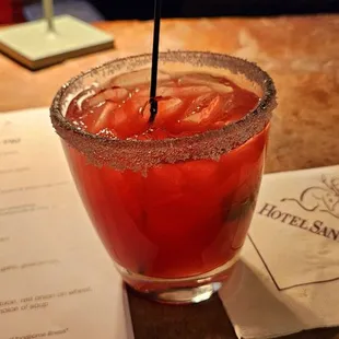 Prickly Pear margarita was excellent!