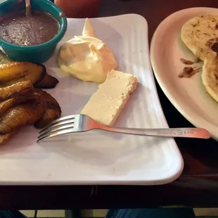 a plate of food on a table