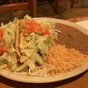 Taco Plate (1 beef, 1 Chicken)
