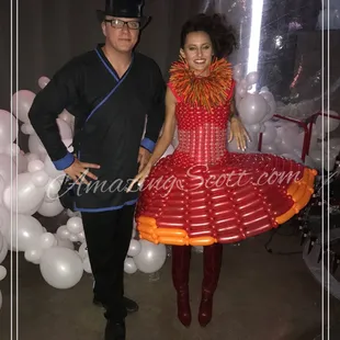 Balloon dresses for special events.