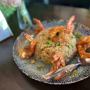 Salty egg yolk fried rice