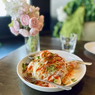 Papaya Salad (w/ Peanut) and Shrimp