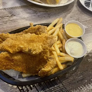 3 Fried Flounder Basket