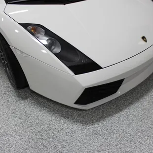 a white sports car