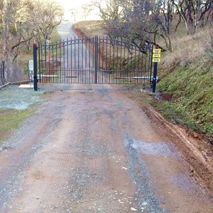 Solar powered AmazingGate installed on our roadway 1700 feet from home.