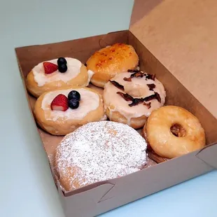 Gentilly (top left), Boudin with Pepper Jelly (top right), Strawberry Cream Cheese (bottom left), and Cream Nut (bottom right).