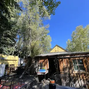 Back porch for dining