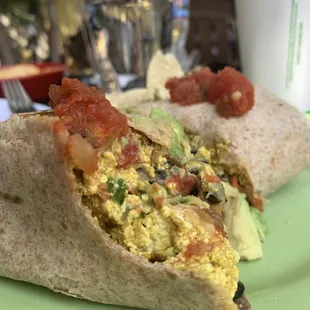 Happiness can be found in a burrito. It'll make you smile, each bite!