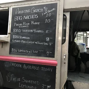 A good selection of BBQ options