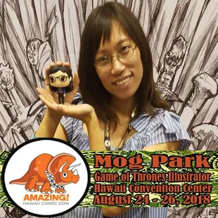 Come check out HBO Illustrator, Mog Park, at tablw C1 in Artist Alley then ask me how to get a free print. Super easy!