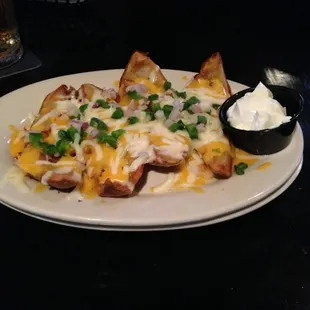 Small order of potato skins. They also offer a large order