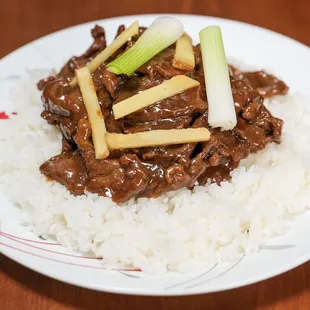 Ginger Beef Rice